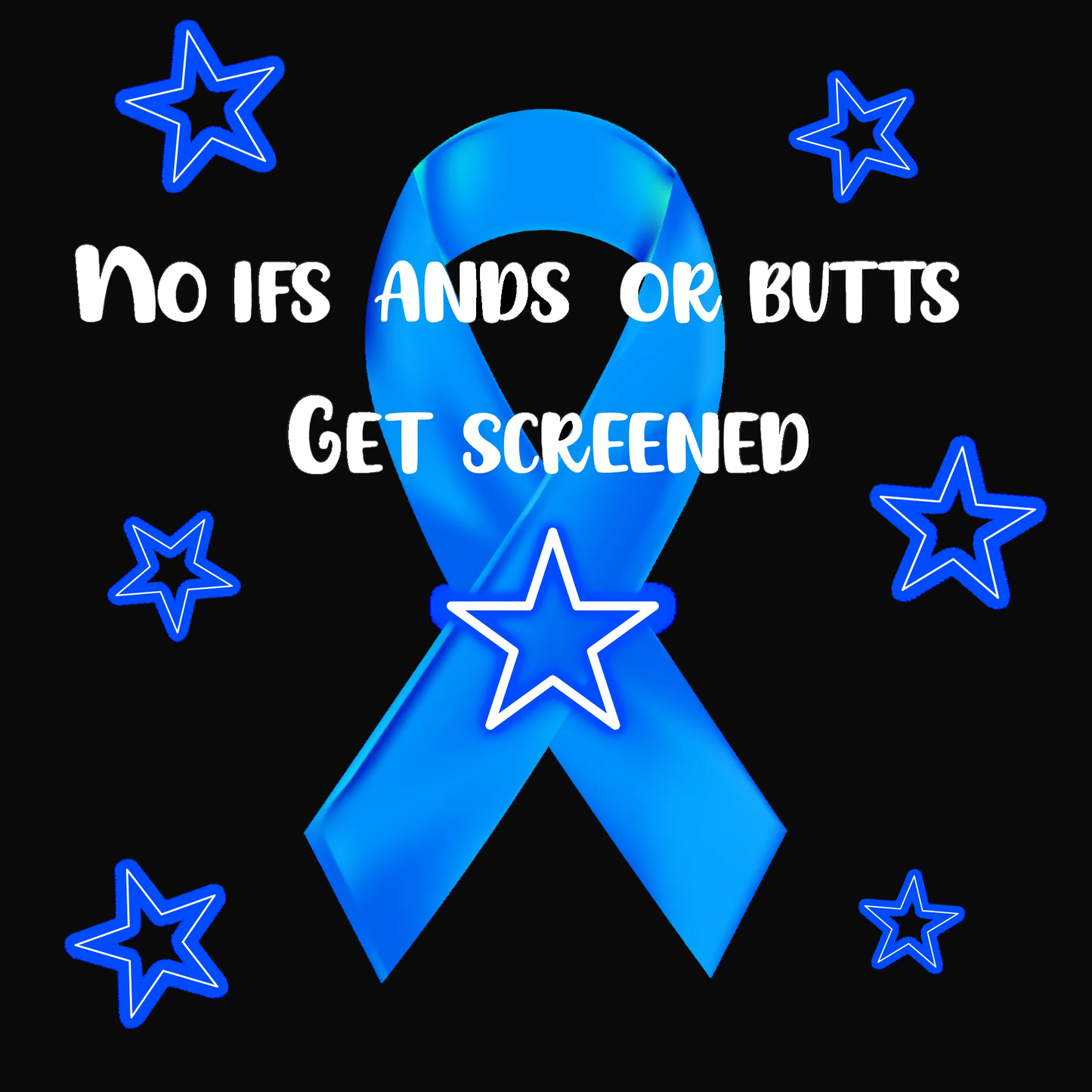 LoneStar Blue Ribbon on Black Shirt