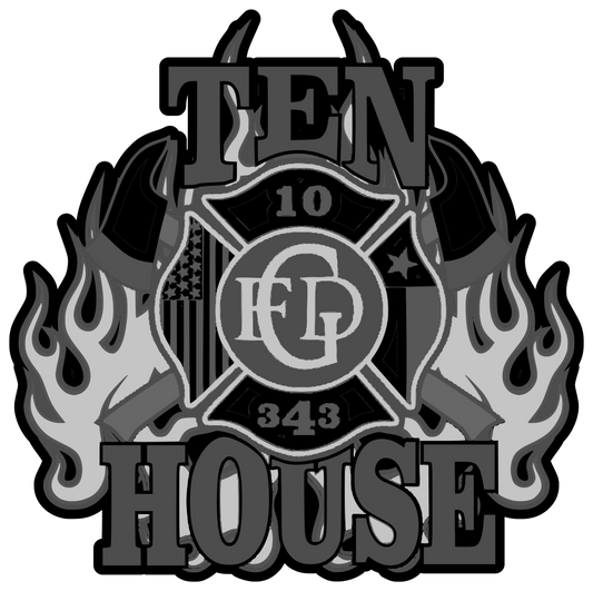 Ten House Sticker Subdued